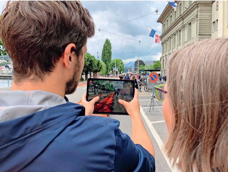 Visualisation de la Bahnhofstrasse (AR) avec la HSLU